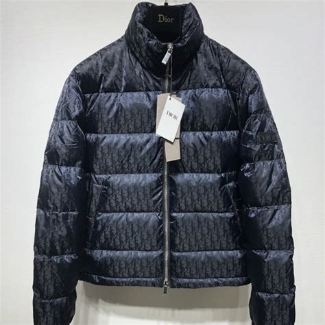 dior oblique down puffer jacket|dior puffer jacket men's.